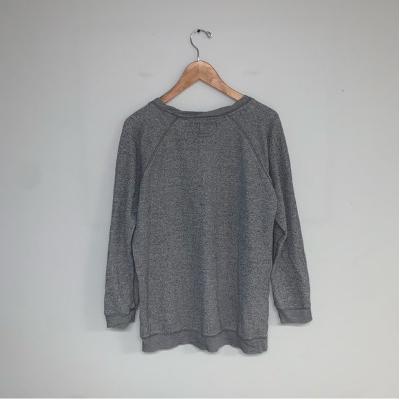 Wilfred Free Sweater Women’s Size XXS Oversized Grey Heathered Crewneck Aritzia - Picture 5 of 7